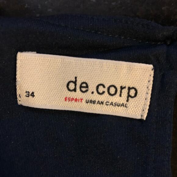 Esprit de corps navy blue dress tie in back ruffle size 4 - Picture 8 of 9